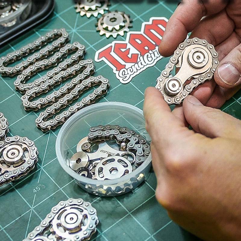 Sprockets Bicycle Chain Fidget Spinner Toys